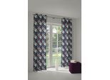 Vorhang ADAM "Jungle" Gr. 3, bunt (dunkelblau, lila), B:145cm H:225cm, Jacquard, Baumwolle (Bio-Baumwolle), Gardinen, Vorhang, aus 100% Bio-Baumwolle
