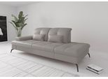 Recamiere SIT & MORE "Amica, inkl. Sitztiefenverstellung und Armteilverstellung", grau (light grau), B:231cm H:90cm T:122cm, Sofas, Recamiere, wahlweise mit Kopfteilverstellung und Stauraum