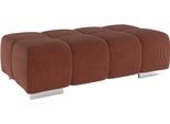 Hockerbank COTTA "Orion", cinnamon, B:134cm H:42cm T:70cm, 100% Polyester, Hocker, Hockerbank