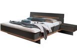 Bettanlage WIMEX "Gibraltar", grau (artisan, eiche, nachbildung, graphit), B:289cm H:96cm T:210cm, Holzwerkstoff, Schlafzimmermöbel-Sets, Bettanlage