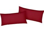 Kissenbezug BELLANA "Mako-Jersey-Exclusiv", rot (rubin), B:80cm L:40cm, Baumwolle, Obermaterial: 100% Baumwolle, Kissenbezüge, Kissenbezug, aus reiner Baumwolle
