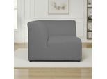 Sofa-Eckelement OTTO HOME "Koa, Sofamodul, passend zur Serie KOA", grau, B:98cm H:73cm T:98cm, 62% Polypropylen, 32% Polyester, Polsterelemente, Sofa-Eckelement, in Webstoff, weicher Lounge-Sitzkomfort
