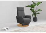 TV-Sessel HOME AFFAIRE "Rochelle, inkl. Kopfteilverstellung & 360 Drehfunktion", grau (dunkelgrau), B:71cm H:110cm T:82cm, 95% Polyester 5% Polyamid, Sessel, TV-Sessel, TV-Sessel mit Drehfunktion 360 Grad