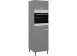 Backofen/Kühlumbauschrank OPTIFIT "Parma", grau (basaltgrau), B:60cm H:211,8cm T:58,4cm, Holzwerkstoff, Schränke, Backofen/Kühlumbauschrank, Breite 60 cm
