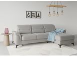 Ecksofa SIT & MORE "Sinatra L-Form", grau, B:258cm H:85cm T:170cm, 100% Polyester, Sofas, Ecksofa, mit Recamiere, optional mit Kopfteilverstellung und Armteilfunktion
