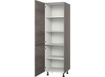 Vorratsschrank KOCHSTATION "KS-Trea SV60-195", grau (eichefarben grau), B:60cm H:195cm T:56cm, Schränke, Vorratsschrank, Höhe 195 cm, Breite 60 cm