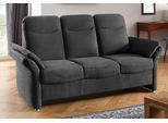 3-Sitzer HOME AFFAIRE "Tahoma", grau (graphite), B:199cm H:103cm T:89cm, Sofas, 3-Sitzer, mit Armteilverstellung, Federkern