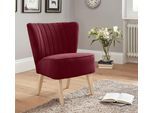 Sessel HOME AFFAIRE "Campi", rot (bordeaux), B:64cm H:81cm T:66cm, 92% Polyester, 8% Nylon, Sessel, Sessel, in verschiedenen Farben verfügbar, frei im Raum stellbar