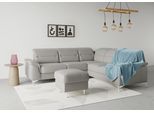 Ecksofa SIT & MORE "Sinatra L-Form", grau, B:251cm H:85cm T:231cm, 100% Polyester, Sofas, Ecksofa, optional mit Kopfteilverstellung und Armteilfunktion