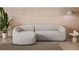 Ecksofa "YANI, L-Form, Designersofa, organische Form, Maße B/T/H: 255/170/81 cm", beige, B:255cm H:81cm T:170cm, 100% Polyester, LEGER HOME BY LENA GERCKE, Sofas, Ecksofa, L-Form, Designersofa, organische Form, Maße B/T/H: 255/170/81 cm