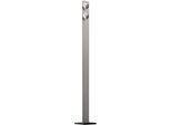 EVOTEC Stehlampe "LIGHT WAVE", Energieeffizienz: G, grau (aluminiumfarben), 2, H: 140cm, Leuchten, Dimmer, Stehlampe