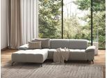 Ecksofa SIT & MORE "Cool L-Form", grau (hellgrau), B:290cm H:79cm T:185cm, Sofas, Ecksofa, wahlweise mit Kopfteilverstellung und Vorziehsitz, motorisch