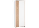 Aktenschrank VOGL MÖBELFABRIK "Trelle", weiß (weiß matt, eiche furniert), B:67cm H:186cm T:35cm, Schränke, Aktenschrank