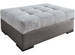 Hocker COLLECTION AB "Josy, B: 98 cm", grau (anthrazit, grau), B:98cm H:41cm T:68cm, 100%polyester, Hocker, Hocker, individuell zu kombinieren, Federkern