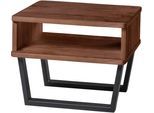 Nachtkonsole HASENA "Surf", braun (braun, anthracit), B:48cm H:36cm T:38cm, Massivholz, Sideboards, Nachtkonsole