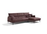 Ecksofa EGOITALIANO "FUNNY, hochwertiges & aktuelles Design, bequeme Rückenlehne, L-Form", braun, B:265cm H:90cm T:225cm, 100% Polyester, Sofas, Ecksofa, hochwertiger Sitzkomfort, L-Form
