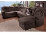 Wohnlandschaft SIT & MORE "Bellevue U-Form", braun (mokka), B:327cm H:94cm T:217cm, PRIMABELLE-Microfaser (100% Polyester);SOFTLUX-Kunstleder;NaturLEDER (echtes Rindsleder), Sofas, Wohnlandschaft, wahlweise mit Bettfunktion