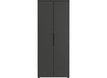 Aktenschrank GERMANIA "Mailand", grau (graphit), B:80cm H:197cm T:40cm, Holzwerkstoff, Schränke, Aktenschrank, optional mit Schublade, Türdämpfer, Breite 80 cm, Made in Germany