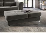 Hocker SIT & MORE "Bendigo", grau (anthrazit), B:114cm H:42cm T:71cm, Hocker, Hocker, mit Klappfunktion, Bodenfreiheit 12 cm, wahlweise in 2 Fußfarben