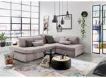 Ecksofa "SO 4100 mit komfortablen Federkern und Kopfteilverstellung", grau (elefant 07), B:291cm H:80cm T:226cm, SET ONE BY MUSTERRING, Sofas, Ecksofa, wahlweise mit Bettfunktion und Sitztiefenverstellung, L-Form
