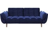 Schlafsofa PLAYBOY "Scarlett", dunkelblau, B:215cm H:81,5cm T:84,5cm, Sofas, Schlafsofa, Schlafsofa