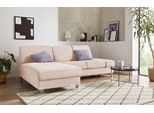 Ecksofa SIT & MORE "Clio L-Form", beige (creme), B:246cm H:89cm T:165cm, Sofas, Ecksofa, wahlweise mit Bettfunktion oder Vorziehsitz und Bettkasten, Federkern