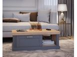 Couchtisch OTTO HOME "Tara", grau (graphit matt, pacific walnut, pacific walnut), B:110cm H:40cm T:61cm, Tische, Couchtisch, mit Soft-Close-Funktion, mit Rollen und Stauraum