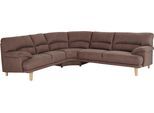 Polsterecke TRENDMANUFAKTUR "Cecilia, italienisches Designsprache, modern und komfortabel, L-Form", braun, B:280cm H:87cm T:240cm, Sofas, Polsterecke, toller Sitzkomfort und bequeme Armlehnen