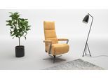 TV-Sessel SIT & MORE "Vario Comfort, inkl. Kopfteilverstellung & 360 Drehfunktion", gelb, B:70cm H:124cm T:85cm, 100% Polyester, Sessel, TV-Sessel, inkl. Herz-Waage-Funktion & 3 Motoren, Höhe der Armlehnen 64cm