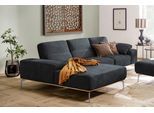 Ecksofa W.SCHILLIG "run, Designsofa, bequem, L-Form", schwarz (nachtschwarz z73), B:299cm H:88cm T:178cm, Longlife Xtra-Leder Z73: Naturwalkleder der Luxusklasse aus den erlesensten Rohhäuten. Hautstärke 1, 1 – 1, 3 mm;ROHLEDER Jacquard-Flachgewebe Q2 W60 (63% Polyester, 37% Polyacryl);ROHLEDER Chenille-Flachgewebe Q2 W77 (68% Polyacryl, 32% Polyester);Stoff S37 (100% Polyester), Sofas, Ecksofa, m