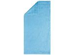 Handtücher EGERIA "Prestige", blau (aquablau), B:50cm L:100cm, Walkfrottee, Obermaterial: 100% Baumwolle, Handtücher, Handtücher, Uni Programm mit Streifenbordüre, SUPIMA Baumwolle