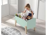 Spielzeugtruhe VIPACK "Kiddy", grün (mintgrün), B:80cm H:48cm T:39cm, MDF, Aufbewahrungsboxen, Spielzeugtruhe, MDF-Oberfläche