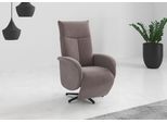 TV-Sessel SIT & MORE "Juma, inkl. Drehfunktion & Kopfteilverstellung", beige (taupe), B:75cm H:110cm T:82cm, 90% Polyester 10% Polyamid, Sessel, TV-Sessel, Höhe Armlehne 64 cm, wahlweise mit Aufstehhilfe, 2 Motoren und Akku