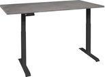 Schreibtisch MÄUSBACHER "Big System Office, Arbeitstisch, Bürotisch", schwarz (schwarz matt, graphit, schwarz matt, graphit), B:120cm, Tische, Schreibtisch, Breite 120 cm, elektrisch höhenverstellbar, graphit