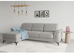 Ecksofa SIT & MORE "Sinatra L-Form", grau, B:258cm H:85cm T:170cm, 100% Polyester, Sofas, Ecksofa, mit Recamiere, optional mit Kopfteilverstellung und Armteilfunktion