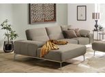 Ecksofa W.SCHILLIG "run, Designsofa mit tollem Sitzkomfort, bequem, L-Form", beige (ecru w82), B:299cm H:88cm T:178cm, Longlife Xtra-Leder Z73: Naturwalkleder der Luxusklasse aus den erlesensten Rohhäuten. Hautstärke 1, 1 – 1, 3 mm;ROHLEDER Jacquard-Flachgewebe Q2 W60 (63% Polyester, 37% Polyacryl);ROHLEDER Chenille-Flachgewebe Q2 W77 (68% Polyacryl, 32% Polyester);Stoff S37 (100% Polyester), Sofa
