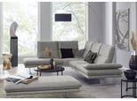 Ecksofa W.SCHILLIG "broadway, Designsofa, mit tollem Sitzkomfort, L-Form", grau (steel s22), B:284cm H:94cm T:224cm, Flachgewebe S22 (100% Polyester), Sofas, Ecksofa, Sitztiefenverstellung, Kopfteil- & Seitenteilverstellung, Breite 284cm