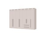 Drehtürenschrank OTTO HOME "Opera mit oder ohne Kranz inkl. LED-Bel.,B 227,272,317 oder 362 cm", cashmere, B:322cm H:226cm T:60cm, FSC-zertifizierter Holzwerkstoff, MDF, Schränke, Drehtürenschrank, UV lackiert, Soft Close Funktion, Höhenverstellbare Füße