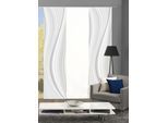Schiebegardine HOME WOHNIDEEN "LAURINA 3er SET" Gr. 1, grau, B:60cm H:245cm, Polyester, Gardinen, Schiebegardine, Schiebevorhang Digidruck 3er Set LAURINA