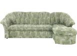 Ecksofa DOMO COLLECTION "Pegnitz, elegante Rückensteppung, kompakte Stellmaße 238/141cm, L-Form", grün, B:238cm H:82cm T:141cm, 100% Polyester, Sofas, Ecksofa, wahlweise mit Bettfunktion