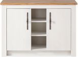 Spülenschrank OTTO HOME "KS-Westminster", weiß (pinie weiß dekor), B:130cm H:92cm T:60cm, Schränke, Spülenschrank, im romantischen Landhausstil, Breite 130 cm, exclusiv by Otto