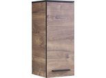 Hängeschrank SAPHIR "Quickset 374 Wand-Badschrank, 1 Tür, 2 Einlegeböden, inkl. Türdämpfer", braun (eiche ribbeck quer nachbildung), B:30cm H:72cm T:33cm, Holzwerkstoff, Schränke, Hängeschrank, Badezimmer-Hängeschrank, 30 cm breit, Eiche Ribbeck quer Nachbildung