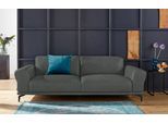 2,5-Sitzer W.SCHILLIG "montanaa", grau (anthrazit z69), B:232cm H:78cm T:94cm, Sofas, 2 5-Sitzer, mit Metallfüßen in Schwarz pulverbeschichtet, Breite 232 cm