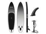 Inflatable SUP-Board YEAZ "SUP Board BLACK SANDS BEACH - EXOTRACE PRO -", grau, Wassersportboards, Inflatable SUP-Board
