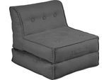 Sessel HOME AFFAIRE "Pia", grau (anthrazit), B:83cm H:84cm, Sessel, Sessel, Loungesessel in 2 Größen, mit Schlaffunktion und Pouf-Funktion.