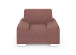 Sessel DOMO COLLECTION "Anzio", lila (malve), B:114cm H:85cm T:93cm, Sessel, Sessel, wahlweise mit Federkern