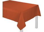 Tischdecke WIRTH "NEWBURY" Gr. 5, orange (terrakotta), B:130cm L:220cm, Baumwolle, Polyester, Tischdecken, Tischdecke
