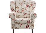 Sessel HOME AFFAIRE "Asino", bunt, B:80cm H:102cm T:86cm, Druckstoff (50% Polyester, 50% Baumwolle), Sessel, Sessel