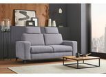 2-Sitzer HOME AFFAIRE "Lolland", grau, B:173cm H:88cm T:88cm, Struktur imprägniert - feucht abwischbar (100% Polyester);Struktur Flausch (90% Polyester, 10% Polyamid);Luxus-Microfaser ALTARA NUBUCK (100% Polyester), Sofas, 2-Sitzer, mit Federkern, auch mit abwischbarem Bezug