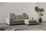 Ecksofa HOME AFFAIRE "Varese", grau (taupe), B:239cm H:91cm T:164cm, 95%Polyester 5%Polyamid, Sofas, Ecksofa, wahlweise mit Bettfunktion und Bettkasten